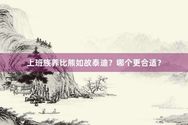 上班族养比熊如故泰迪？哪个更合适？